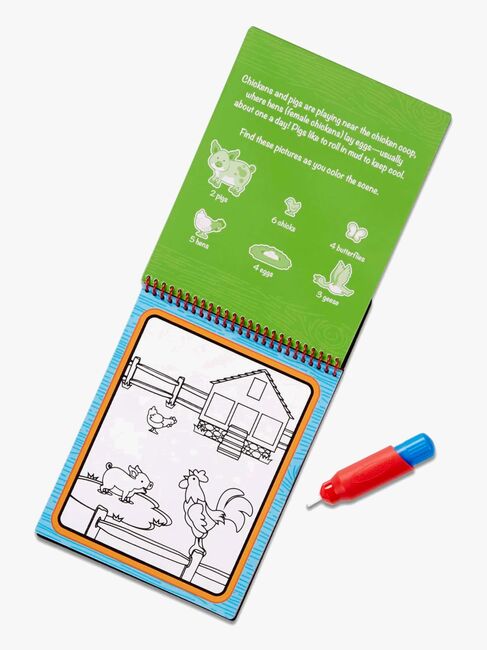 Melissa & Doug Water Wow! Malebog Bondegård