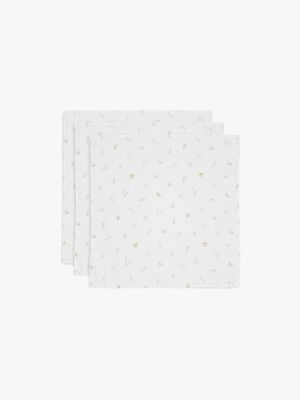 Jollein Tæpper/ Stofbleer i Musselin Lovely Birds 3-pak, Multifarvet