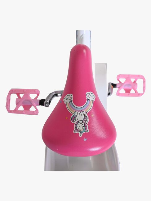 Volare Unicorn Cykel 12 Tommer, Hvid