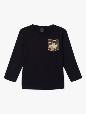 Luca & Lola Piero Langærmet T-Shirt, Black