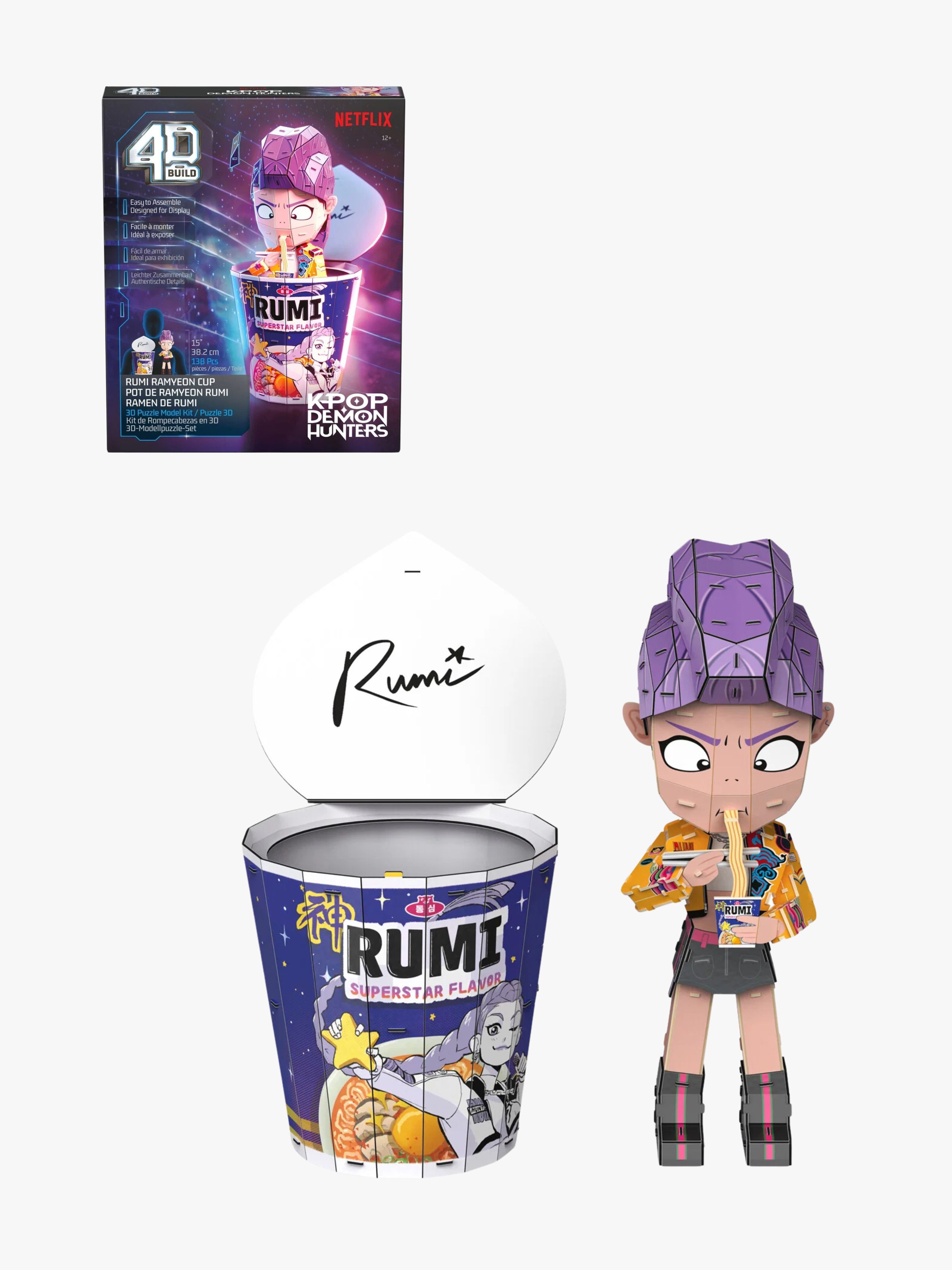 KPop Demon Hunters 4D Puslespil Ramen Cup Rumi