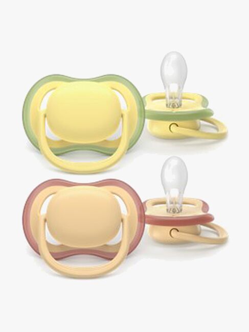 Philips Avent Ultra Air-sut 0-6m 2-pak, Gul/Orange