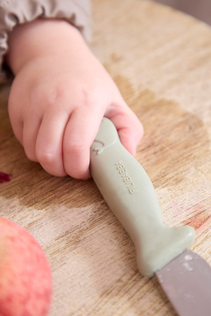 FILIBABBA Knivsæt til Børn 2-pak, Powder Blue/Green