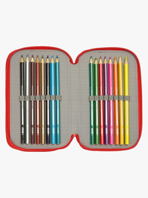 Spidey And His Amazing Friends  Fyldt Penalhus med 3 Rum 37 Dele, Blå