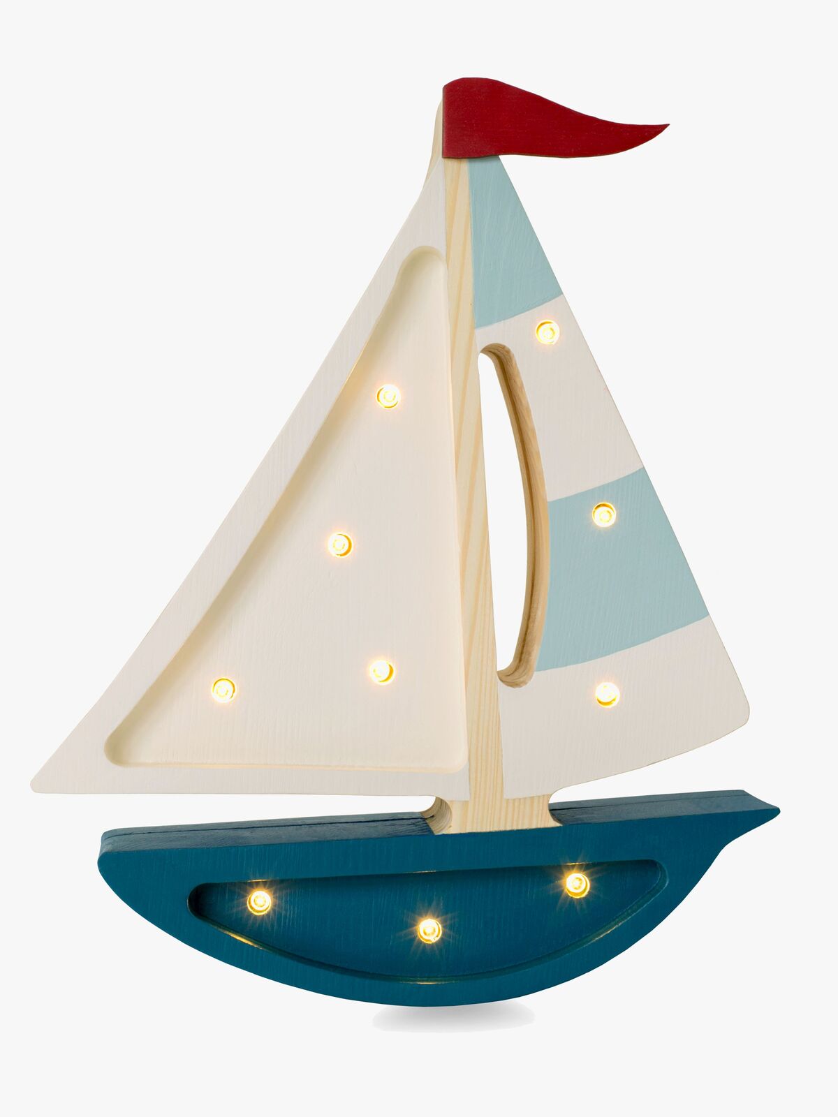 Little Lights Lampe Sejlbåd, Blågrøn