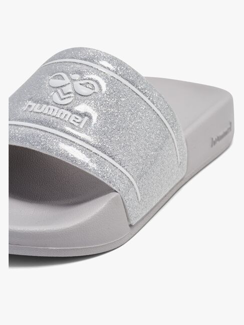 Hummel Pool Slide Glitter Jr Hjemmesko, Lunar Rock