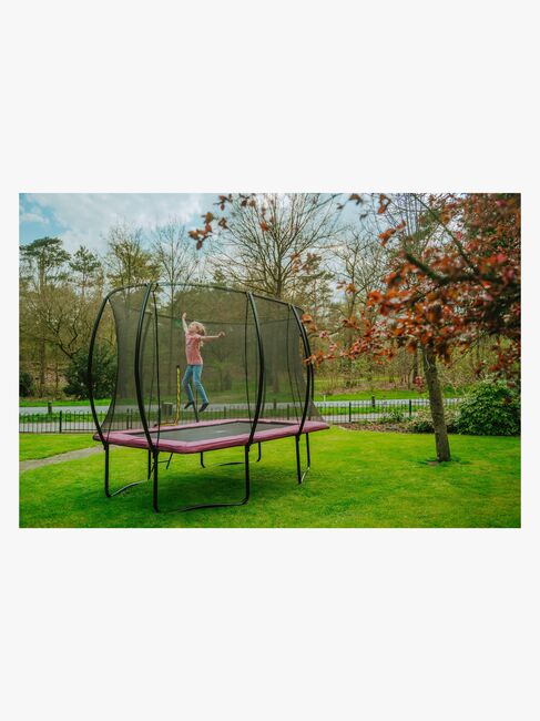 EXIT Silhouette Trampolin inkl. Sikkerhedsnet 214x305 cm, Pink