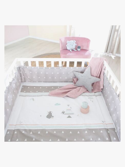 Roba Kravlegård med Hjul & Sengehest, Indian Bears White