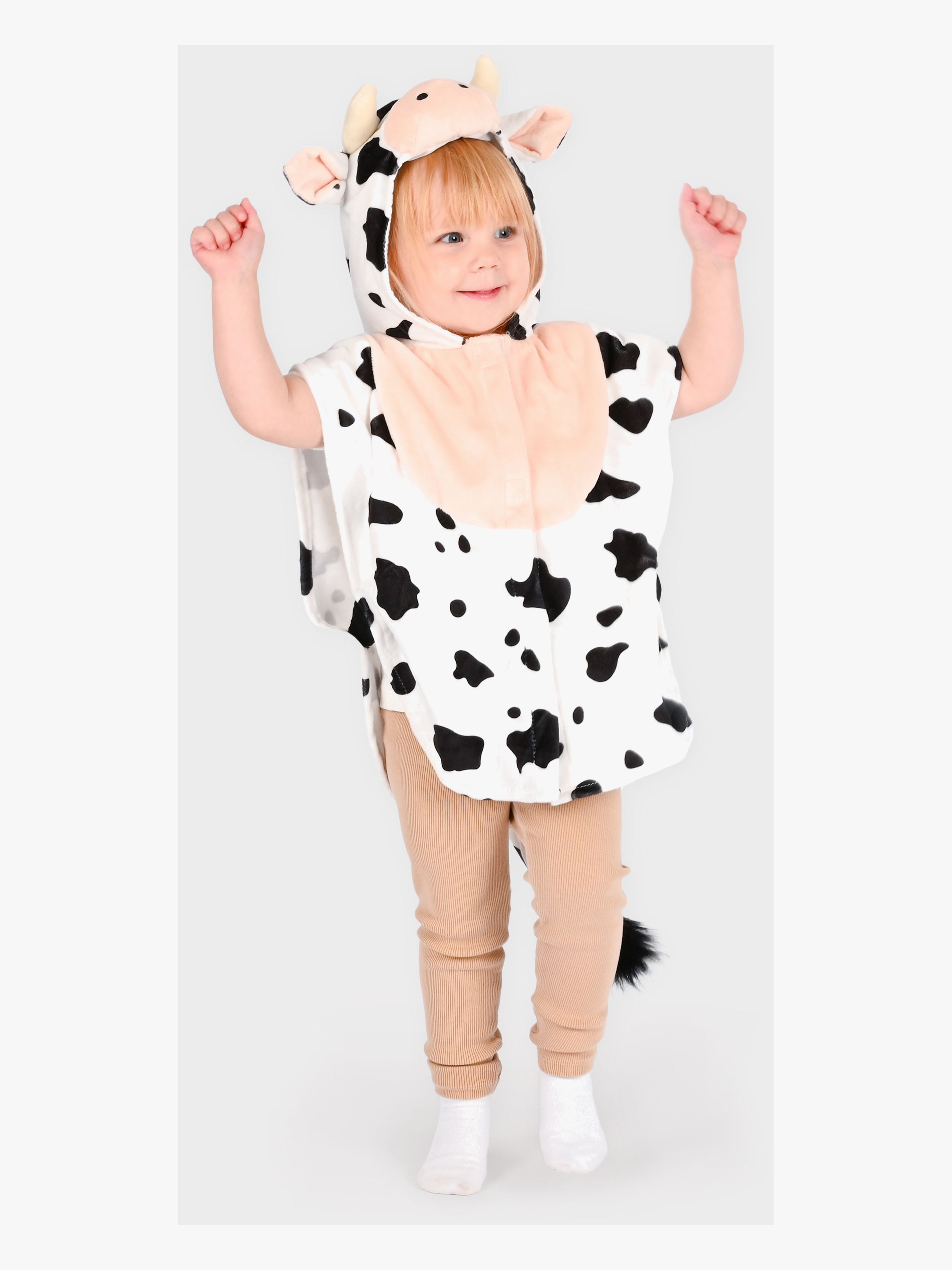 Den Goda Fen Kostume Ko 86-110 cm, Hvid