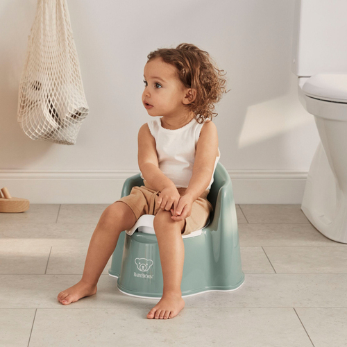 BabyBjörn Pottestol, Deep Green/White