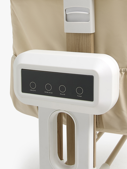 Beemoo CARE AutoMotion Bedside Crib, Beige/Træ