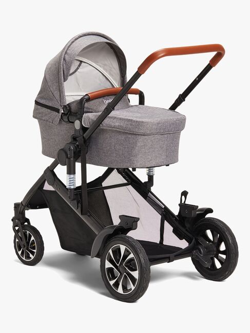 Beemoo Maxi 4 Twin Søskendevogn, Grey Melange/Black