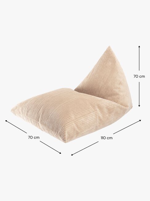 Wigiwama Big Lounger Sækkestol, Brown Sugar