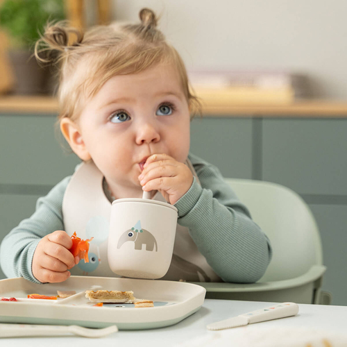 Done By Deer Celebration Sugerørskop Silikone 2-pak, Sand