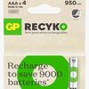 GP Batterier ReCyko 950mAh, AAA 4-pak
