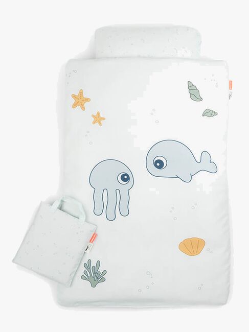 Done By Deer 100x140 Jelly & Wally Sengesæt, Blå