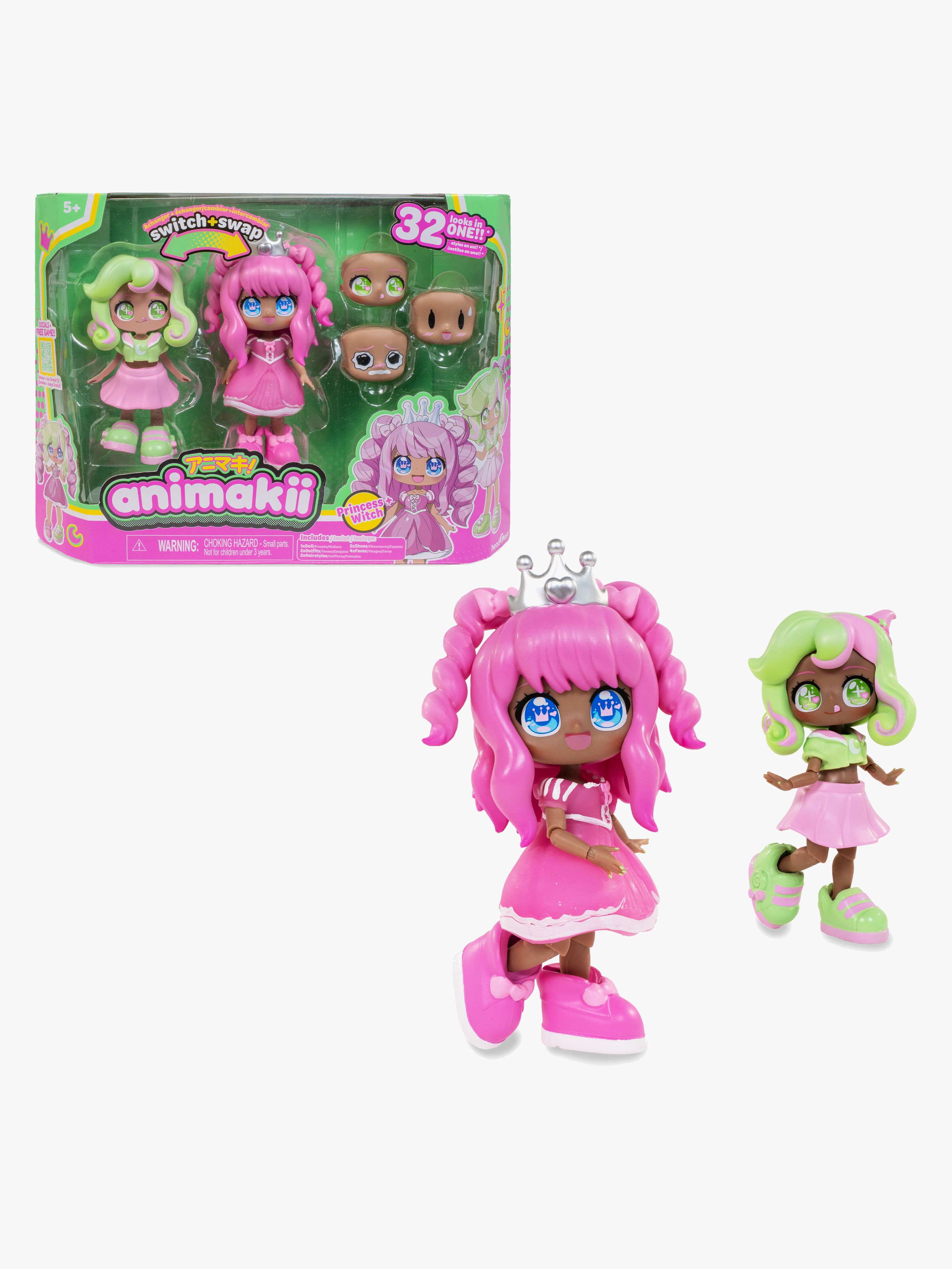Animakii Dukkesæt Prinsesse &  Heks