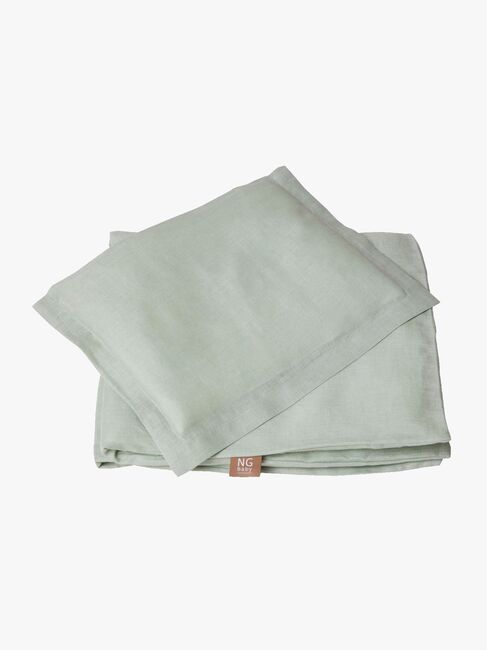 NG Baby Sengesæt 100x130 Tremmeseng, Sage Green