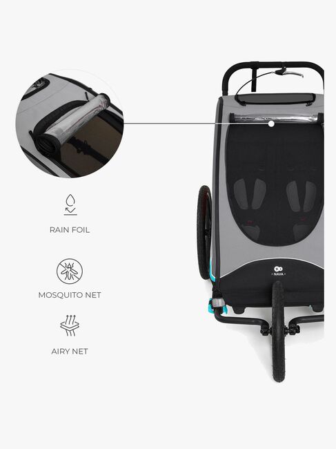 Kinderkraft Nava Cykelanhænger, Hawaiian Blue