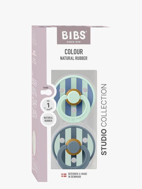 BIBS Studio Colour Block Sut 2-pak Latex Str. 1, Nordic Mint Petrol Mix