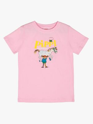 Pippi Langstrømpe X Martinex Pippi Logo T-shirt, Pink