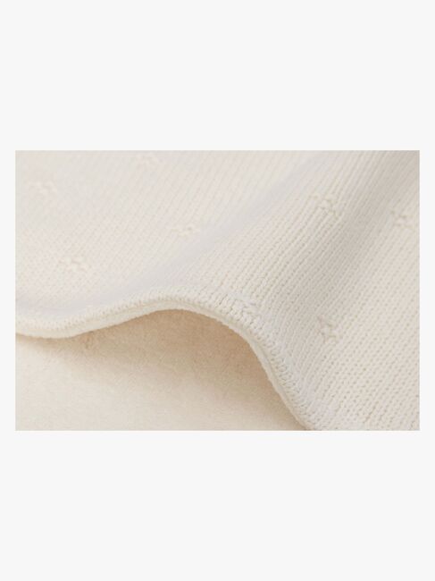 Jollein Strikket Tæppe, Ivory