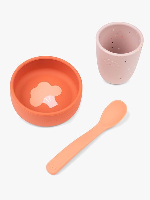 Done By Deer Silikone Madsæt, Papaya