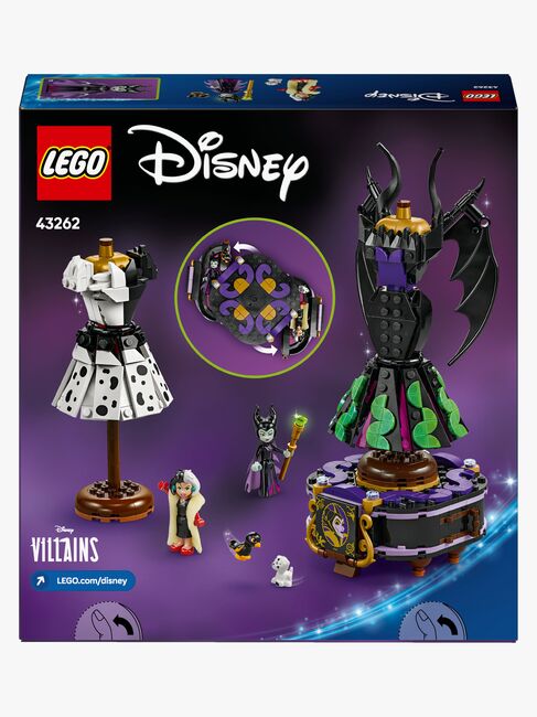 LEGO Disney Classic 43262 Maleficents og Cruella De Vils kjoler