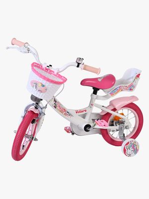 Volare Unicorn Cykel 12 Tommer, Hvid