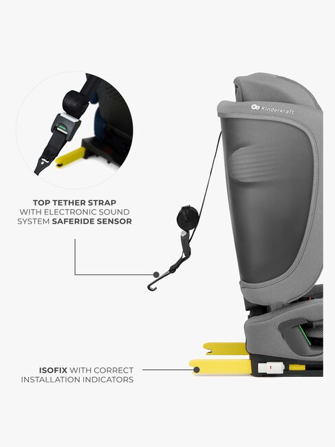 Kinderkraft FIX2GO i-Size Autostol, Grey