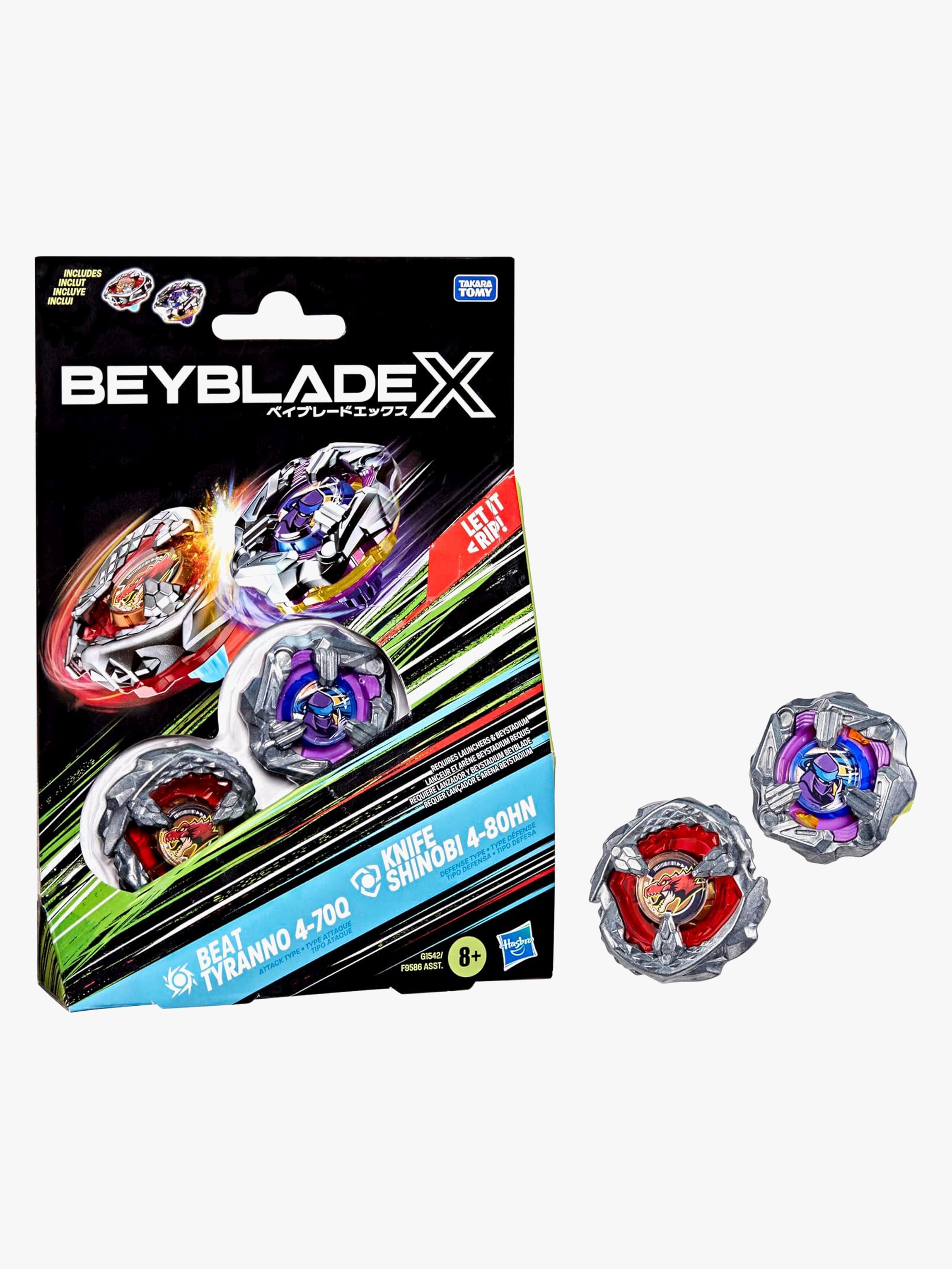 Beyblade Beat Tyranno &  Knife Shinobi Spinnere 2-pak