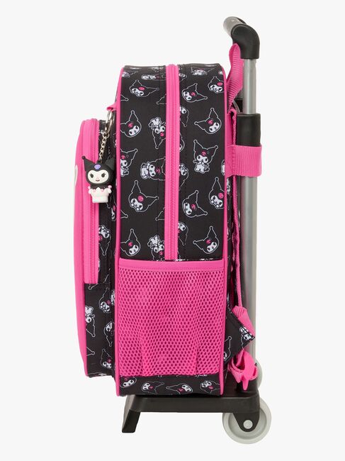 Hello Kitty Kuromi Trolley Kuffert 10L, Lyserød/sort
