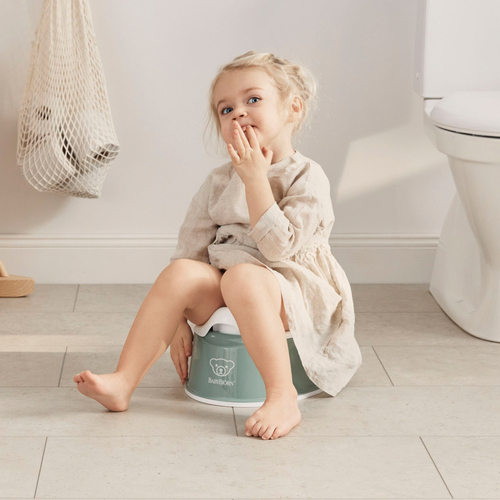 BabyBjörn Smart Potte, Deep Green/White