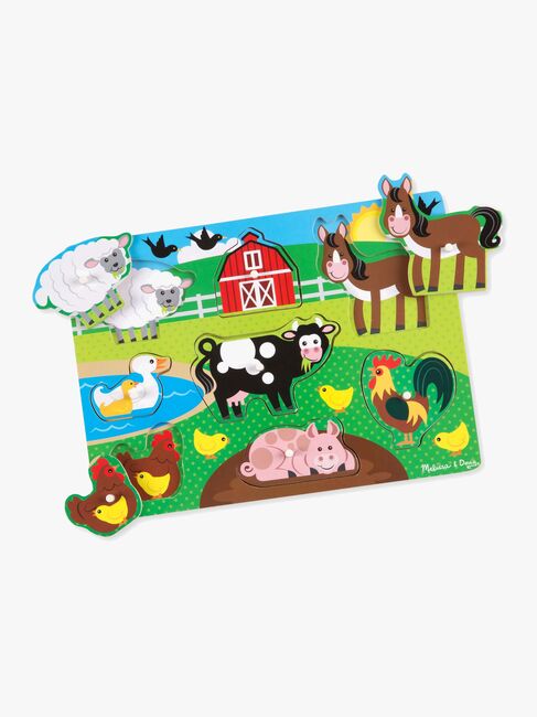 Melissa & Doug Knoppuslespil Bondegårdsdyr 8 Brikker