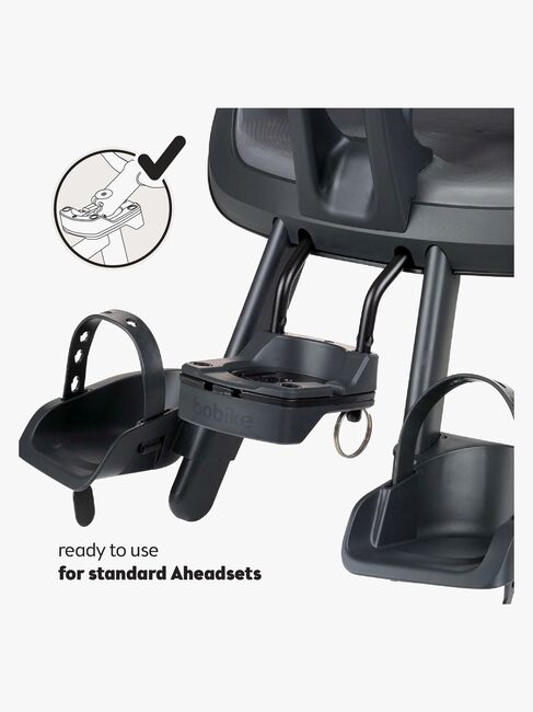 BoBike Exclusive Evolve Mini Frontmonteret Cykelstol Med Ahead-Adapter, Urban Black 8010700004- 4743_3b.jpg