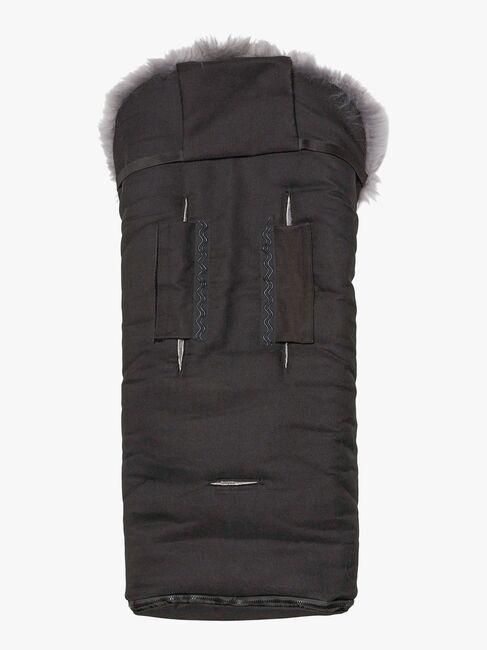 Nordlys Saga Lammeskindskørepose, Black/Grey
