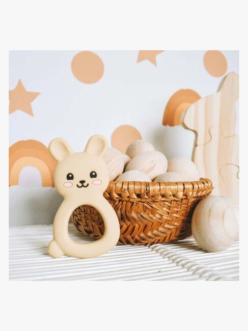 Jellystone Designs  Kanin Bidering Silikone, Hvid