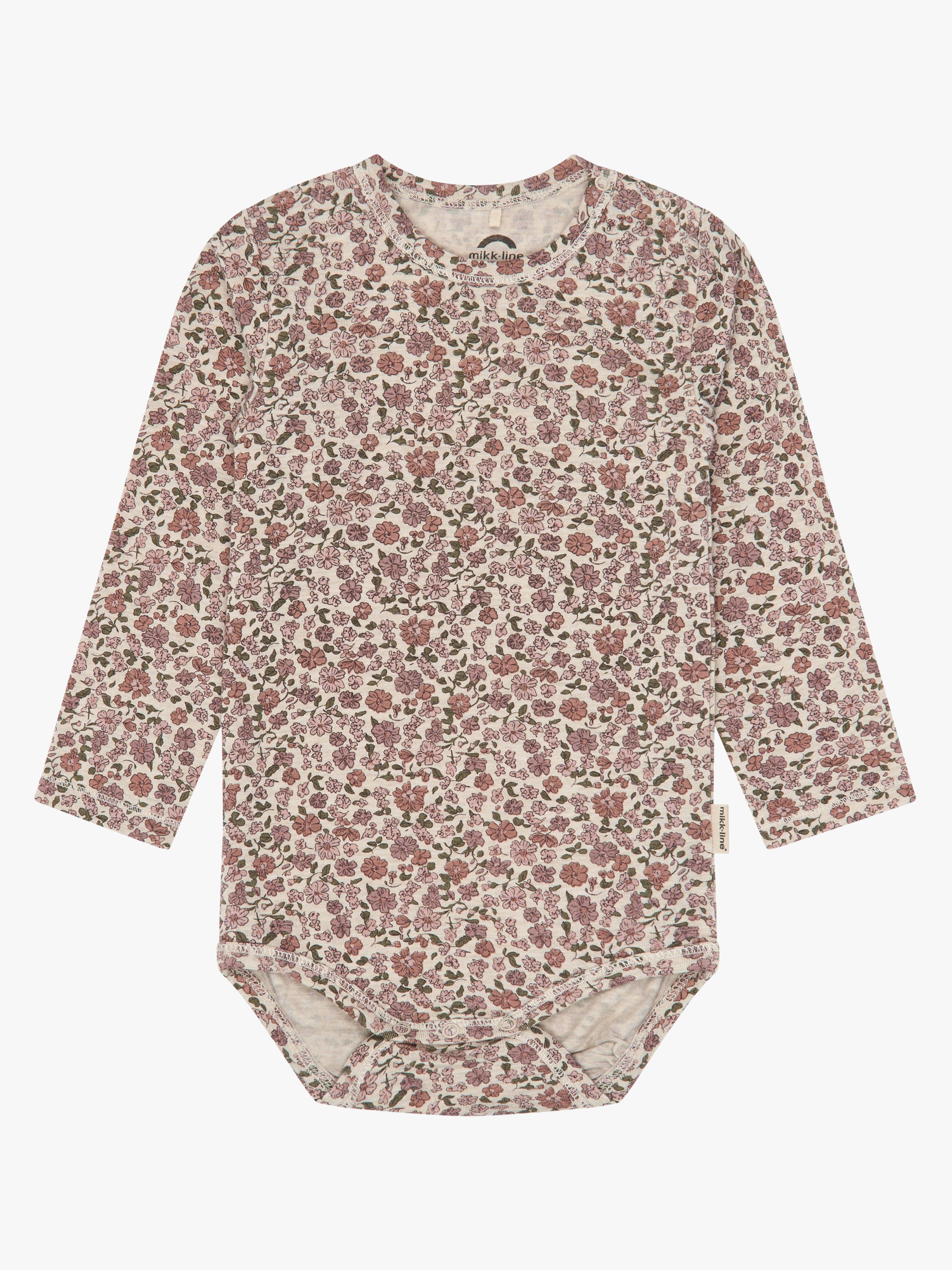 Mikk-Line Body Merinomix, Floral Sketch, 68, Babytøj