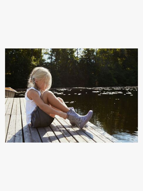 Viking Indie Print Gummistøvler, Dusty Pink/Cream