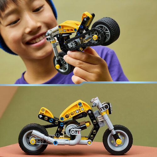 LEGO Technic 42225 Gul motorcykel