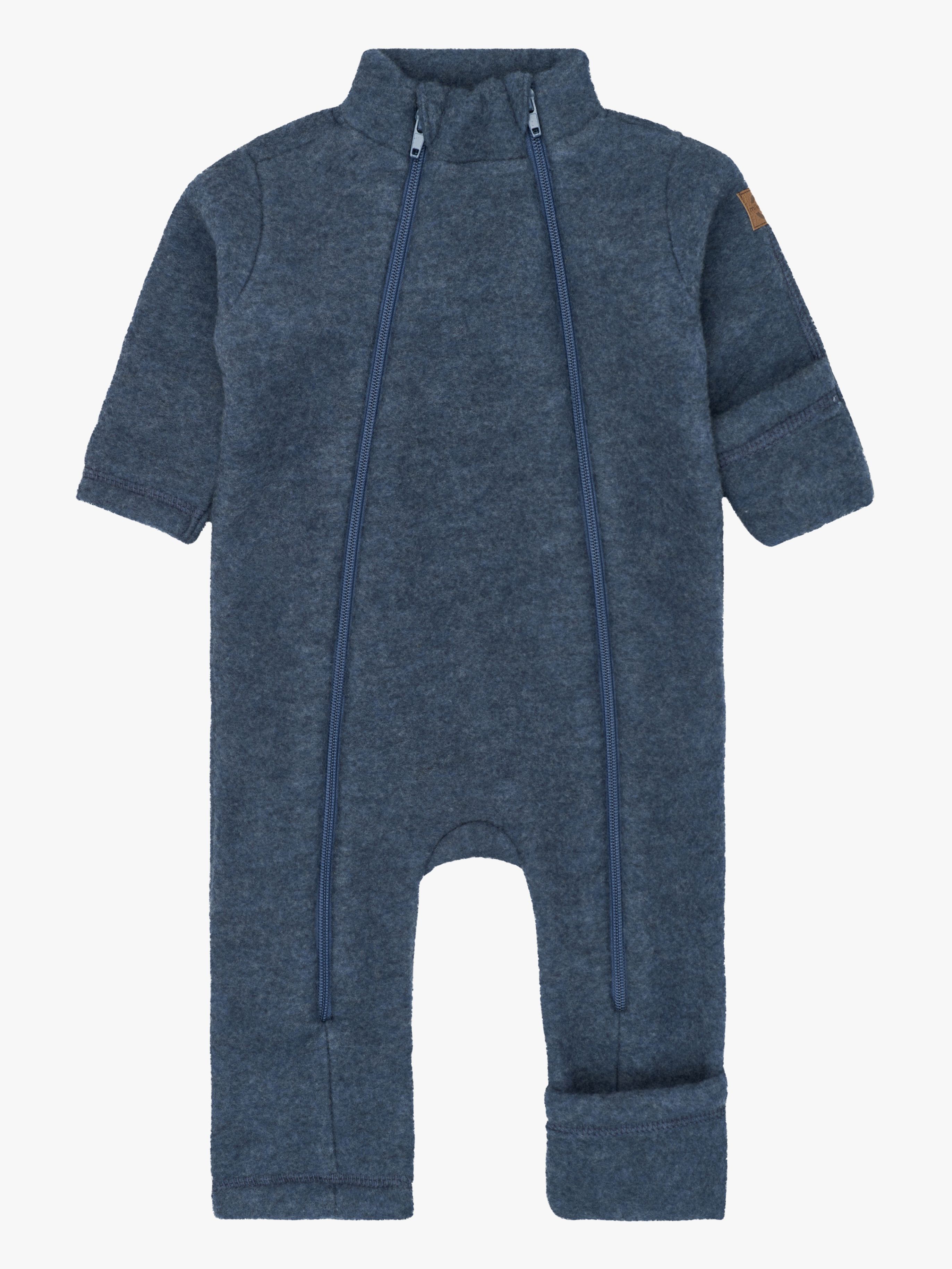Mikk-Line Heldragt Merinould, Blue Melange, 68