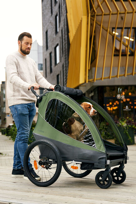 Beemoo Sporty Trail Cykelanhænger, Green