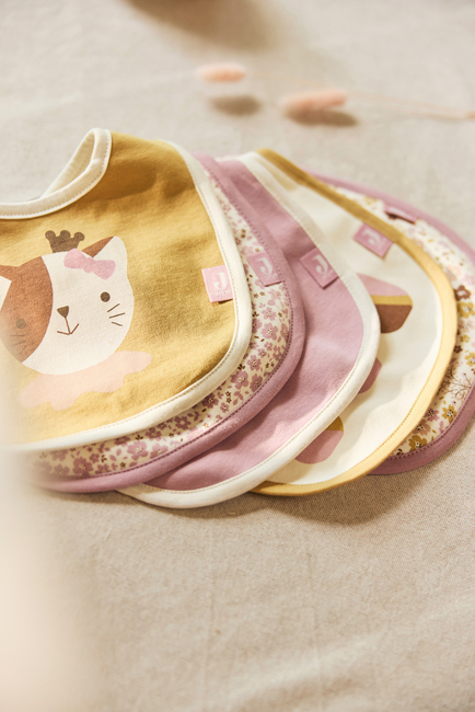 Jollein Bandana Savlemæk Vandtæt 5-pak, Flower Fairies