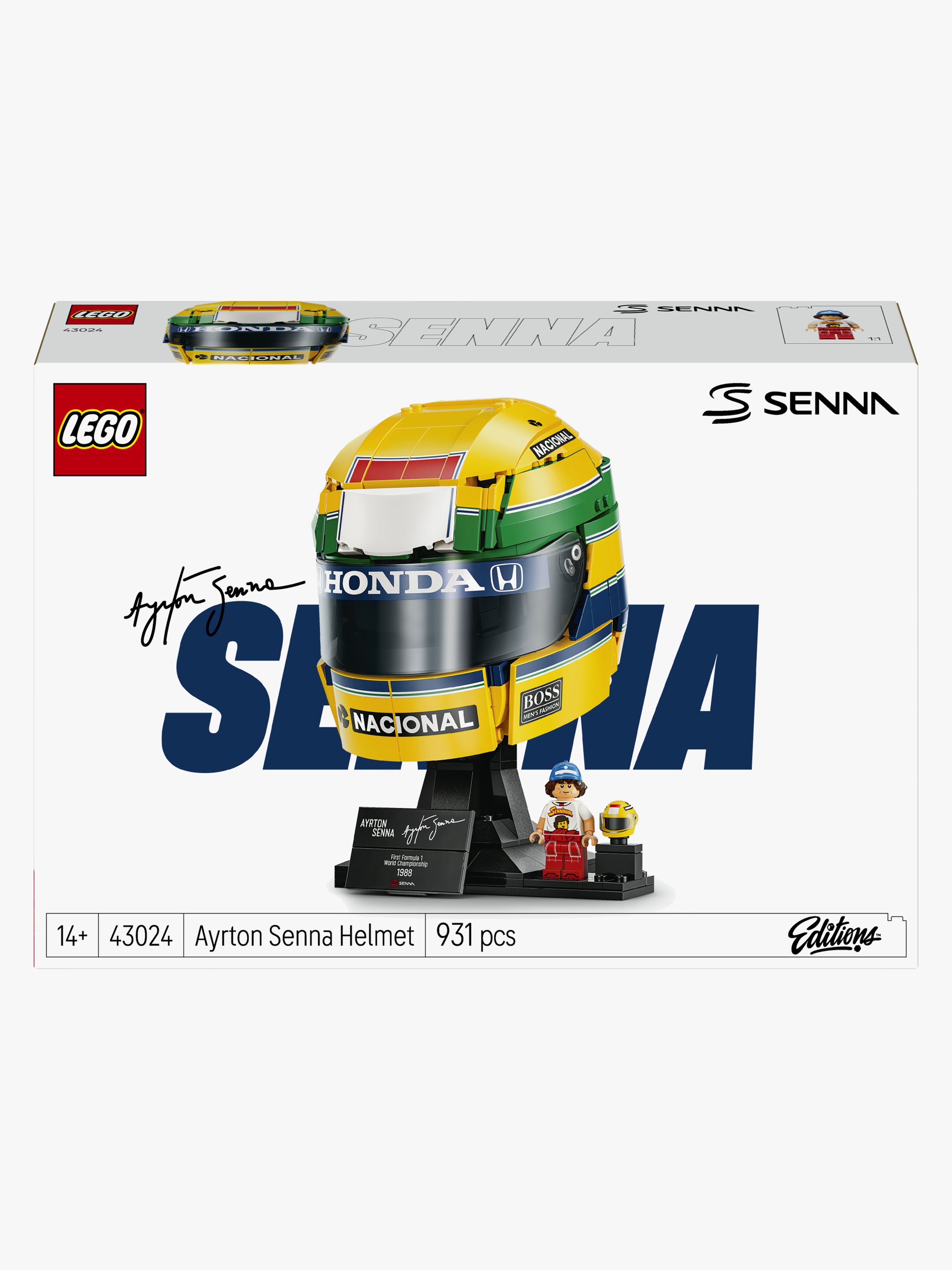 LEGO Editions Formula 1 43024 Ayrton Senna-hjelm