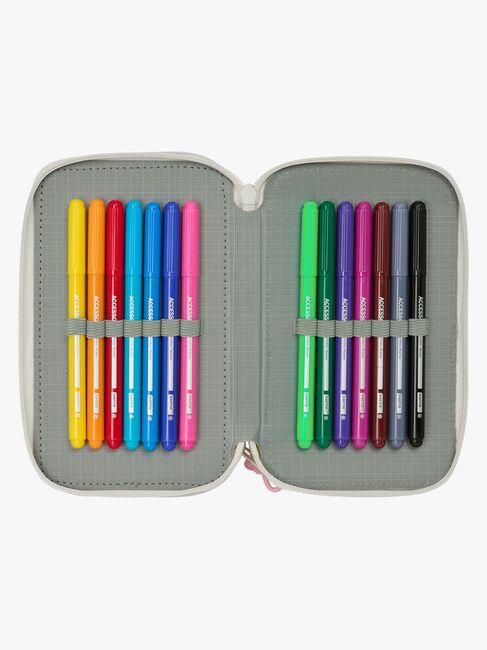 Disney Minnie Mouse  Fyldt Penalhus med 3 Rum 37 Dele, Bright