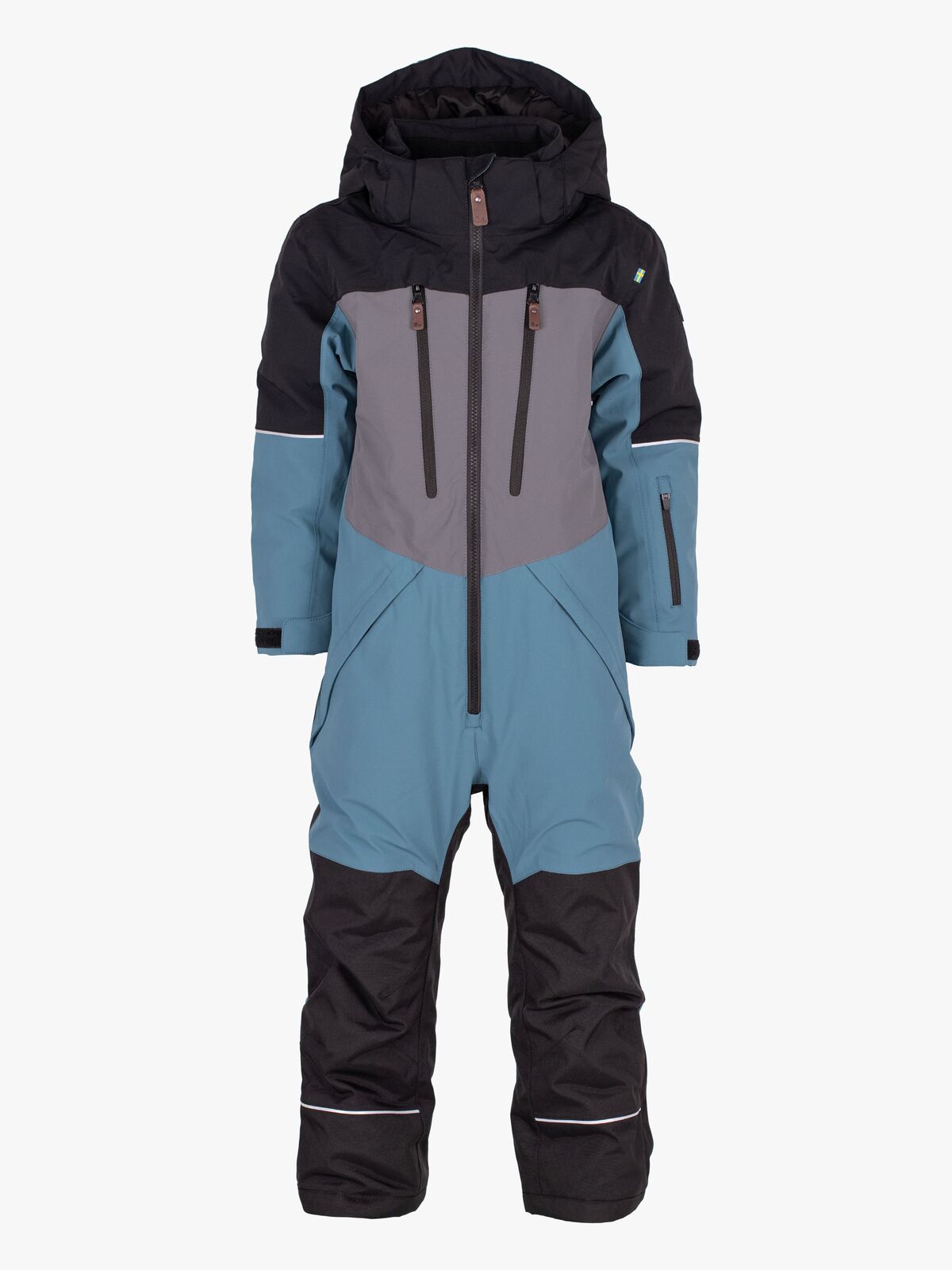 Lindberg Alpine Flyverdragt, Black/Turquiose