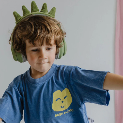Kidywolf KIDYEARS Headsets Bluetooth med Magnetører, Dinosaur