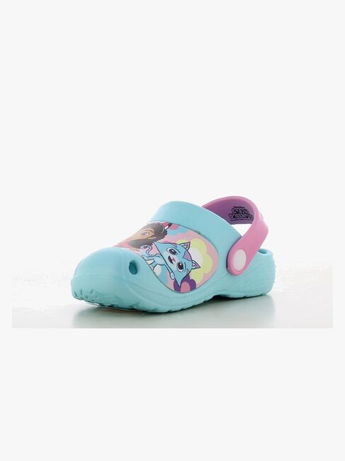 Gabby's Dollhouse Clogs, Turkish Blue/Fuchsia