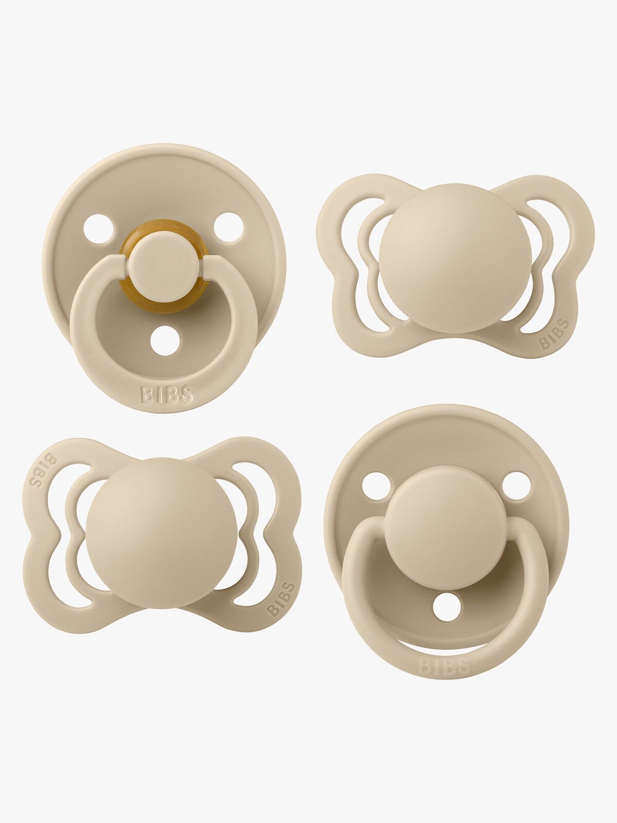 BIBS Try-it Collection Sut 4-Pak Str. 1, Vanilla