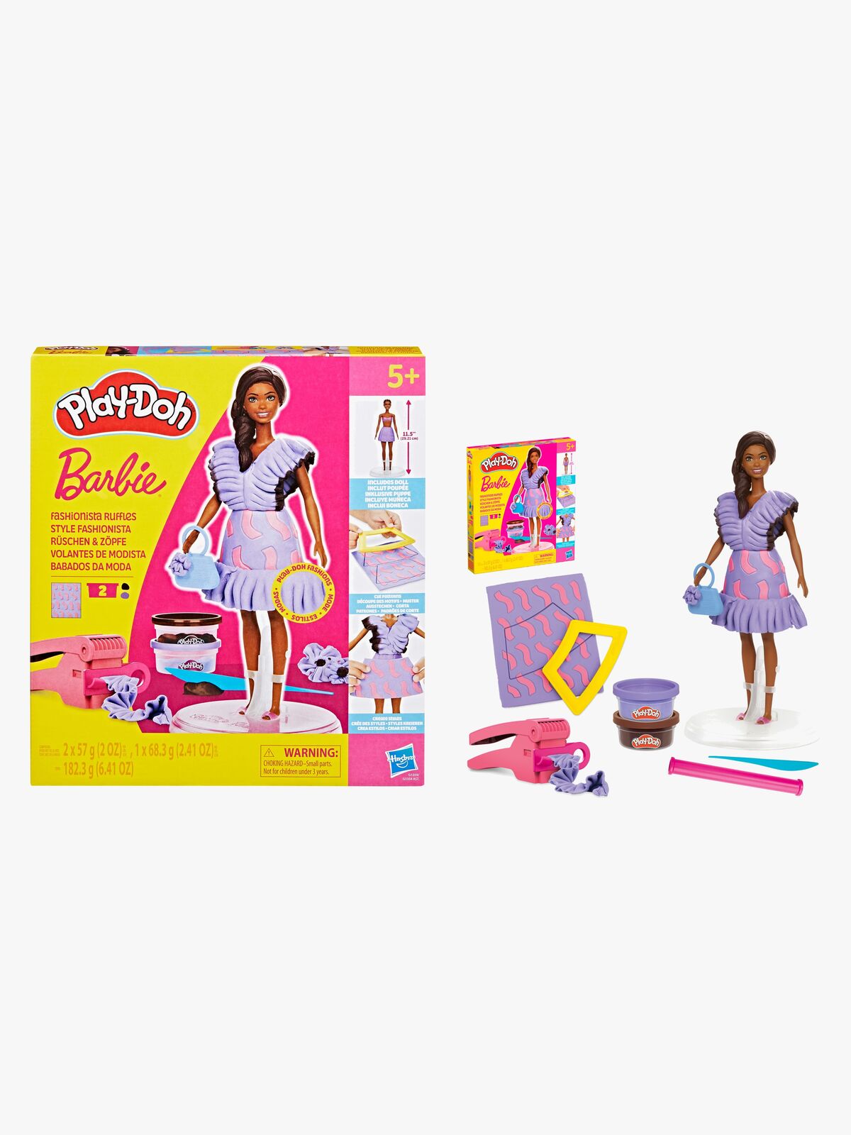 Play-Doh Barbie Fashionista Modellervoks med Dukke Flæser